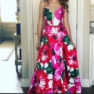Floral prom dress